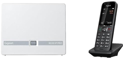 Gigaset N530 IP Pro + S700H Pro Dect telefonsamtals-ID, W129270062 (telefonnummerpresentation ID antracit)