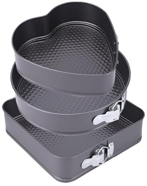 ChongKuan Set di stampi a forma di cuore, rotondi, quadrati, a forma di cuore