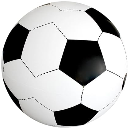 Inflatable Soccer Ball, With Pvc Material, 31.5 Inch, Outdoor Pool Toy, Blow Up Beach Football, Leak-Proof Valvè, For Kids, Teens, Adults, Parents, Backyard, Poolside, Picnic, Hotel