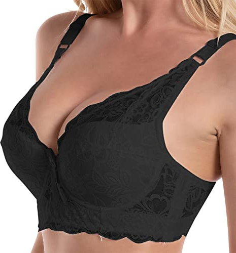 Soutien-gorge Dirndl Push Up pour femme - Grandes tailles - Soutien-gorge Dirndl avec armatures en dentelle - Soutien-gorge sexy - Soutien-gorge traditionnel en dentelle confortable - Soutien-gorge