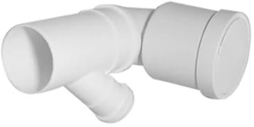 Valsir Curva Bianca per Scarico WC prolungata Attacco orientabile DX-SX 90/40mm, Multicolore, Standard