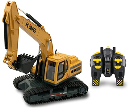 Teorema Escavatore Cingolato RC da 2.4Ghz con Pacco Batterie Ricaricabili Incluso, 65266