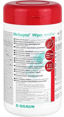 MELISEPTOL Wipes sensitive Spenderbox, 60 St. Tücher