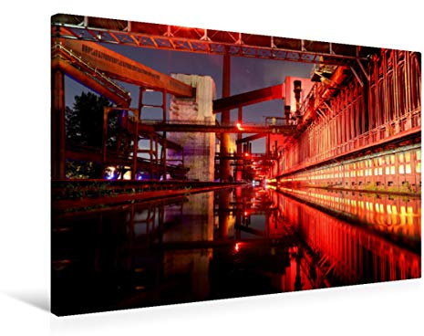 Premium Textil-Leinwand 75 x 50 cm Quer-Format Kokerei Zollverein Essen | Wandbild, HD-Bild auf Keilrahmen, Fertigbild auf hochwertigem Vlies, Leinwanddruck von Armin Joecks