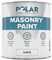 Polar Masonry Emulsion Paint for Multi-Purpose Use 500ml, Matt White for Interior and Exterior Walls and Ceilings, Durable Performance - Matt White, 500ml