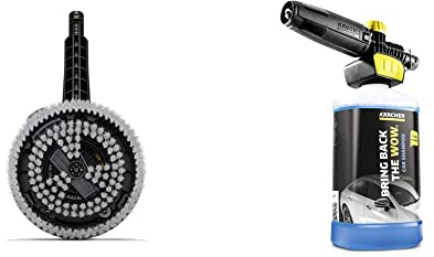 Kärcher Brosse de Lavage Rotative WB 130, avec Embout Universel, Accessoires pour Nettoyeurs Haute Pression K2-K7 Kärcher & FJ10C Connect n Clean Accessoire pour mousseur Haute Pression Max 180 Bar