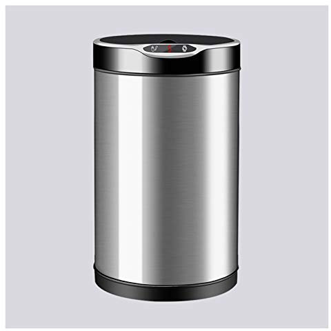 Poubelle Cuisine La corbeille à induction domestique peut être une poubelle automatique avec une poubelle en acier inoxydable ronde couvercle avec une minuterie de compte à rebours for le salon cuisin