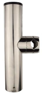 Wiggler Reling-Rutenhalter Edelstahl Bootsrutenhalter Länge 230mm bis 38mm (18-27mm)