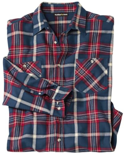 ATLAS FOR MEN - Camisa a Cuadros de Franela Cold Valley - M