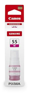 Canon GI-55M Original Tintenflasche Magenta – Bis zu 3.000 Seiten, kompatibel mit Canon MegaTank Druckern Maxify GX1050, GX2050 – Hochwertige Nachfüll-Tinte für farbbrillante Ausdrucke