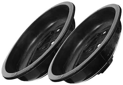 VANZACK Pflanzgefäß Oval 4 Stück Blumentöpfe Mit Abflusslöchern Für Zuhause Büro Bücherregal Schreibtisch Küche