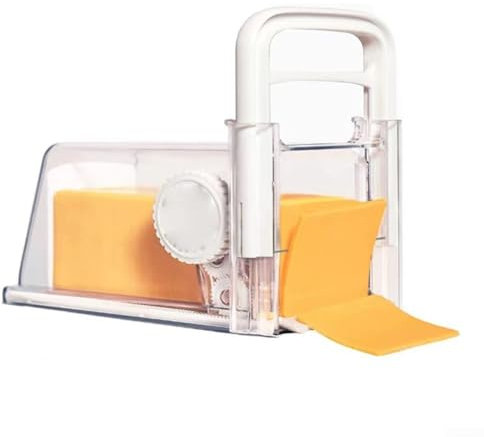 Cortador manual de queso, cortador multifuncional de acero inoxidable adecuado para todo tipo de queso para elegir entre cortes gruesos o finos