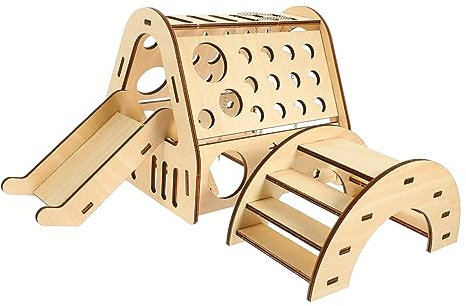 CIYODO 1 Satz Aus DIY-holzrutschenversteck Hamsterhütte Kleintierbrücke Spielzeug Für Tiere