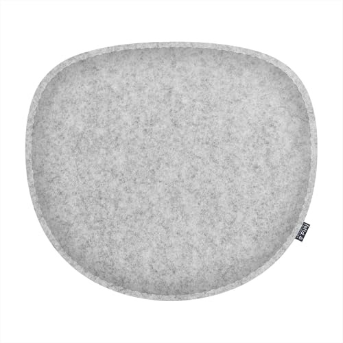 Feltd. Filz-Sitzkissen kompatibel mit Hay - Neu Chair 13, Fog, 40 × 37 cm | gepolstert; mit Antirutschbeschichtung