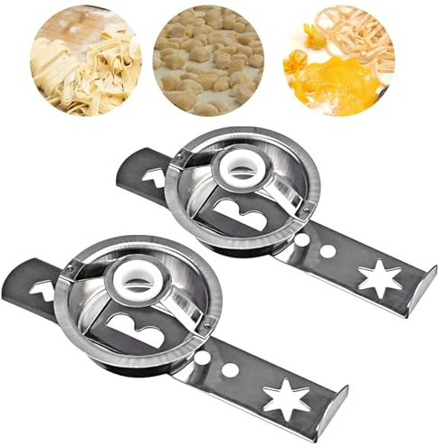 Spritzgebäckvorsatz Für Kitchenaid, 4 Formen Spritzgebäckvorsatz Gebäckvorsatz, 430 Edelstahl Fleischwolf Aufsatz Zubehör Für Fleischwolf Spritzgebäck Für Weihnachten Gebäck (2STK)