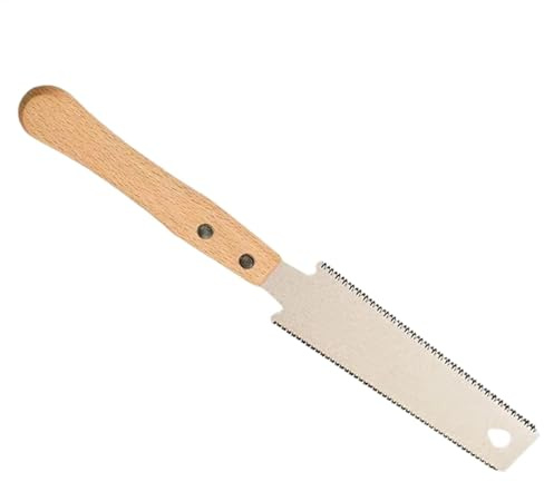 Sierra de mano japonesa – Sierra de doble filo de 5.9 pulgadas | Cortador de madera de precisión para madera dura y madera blanda, sierra de dientes finos para mortaja, espiga y tala de jardín, tareas
