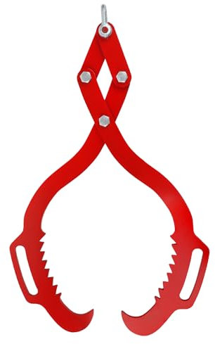 Toriexon Log Tongs 18 inch 2 Serrated Claw, Eagle Claw Design Log Grapple, Heavy Duty Logging Tongs 772 Pounds Lifting Capacity for Trucks, ATVs, Tractors, Forklifts