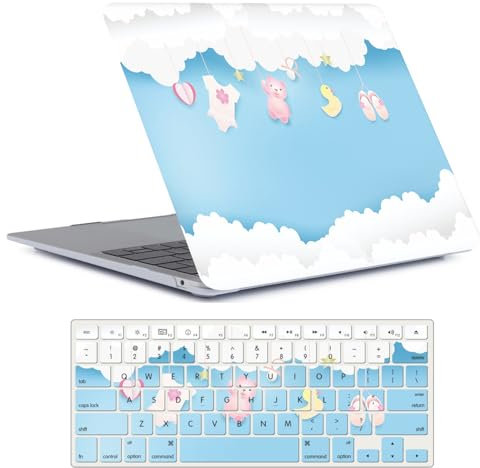 FFBOFFC Hülle Kompatibel mit MacBook Pro 13 Zoll 2012 2011 2010 2009 2008 Alte Version Modell A1278 mit CD-ROM, Plastik Hartschale Schutzhülle Case & Tastaturabdeckung, Baby