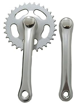 Yardwe Fahrradkurbelsatz Zähne Kurbelgarnitur Rechts Silber Material Für Langlebigen Einsatz Zahnplatte