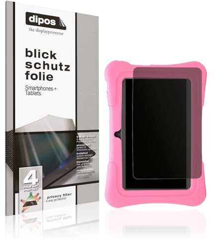 dipos I Blickschutzfolie kompatibel mit Plyisty Kids Tablet 7 Zoll Display-Schutzfolie matt mit 4-Wege Sichtschutz-Effekt
