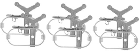 Hemobllo 3 Set Tendifilo Tensione Tenditore Del Cavo Fune Piscina Corda Tenditore Del Filo D'acciaio Tendicavo Per Recinzione Pesante Acciaio A3 Silver 2 Pezzi*3