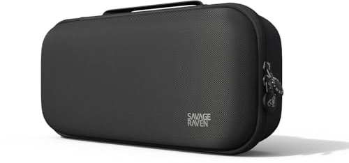 SAVAGE RAVEN by Skull & Co. Maxcarry Case for Nintendo Switch 2: Portable Hard Shell Protective Travel Carrying Case with Storage for NeoGrip and StandGrip, GripCase & Accessories (Black)