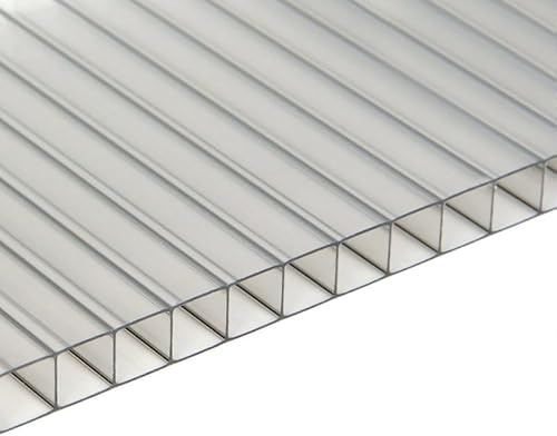 Polycarbonatplatte mit Waben, transparent, 1000 x 980 x 25 mm