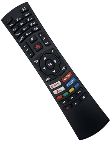 Sostituzione RC4390 RC4390P RC4391P Per Telecomando Bush TV Adatto Per Telecomando Bush Per TV Compatibile Con Bush, Vestel, Nordmende Smart TV DLED55UHDHDRS DLED65UHDHDRS DLED32FHDS DLED40FHDS DLED49