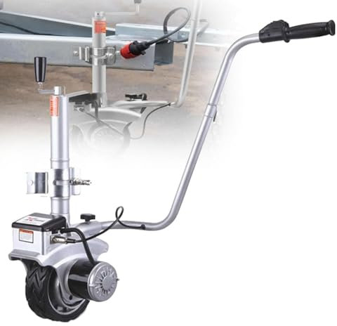 XNYXLPP Remorque électrique Dolly, capacité de remorquage de 5000 LB, Roue Jockey de remorque 350W 12V avec Vitesse de déplacement de 22 Pieds/Min, Pneu en Caoutchouc de 8 ''