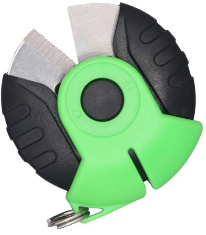 FANSHINUO Cortador de línea de pesca, tijeras de pesca de acero inoxidable para línea trenzada, multifunción, pequeño cortador de línea redonda