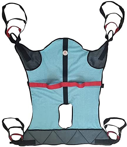 QHLMLL Toileting Hoist Sling, Patient Lift Slings Medical Standing Aid Strap Divided Leg Full Body Leg Trainers Exercise Support