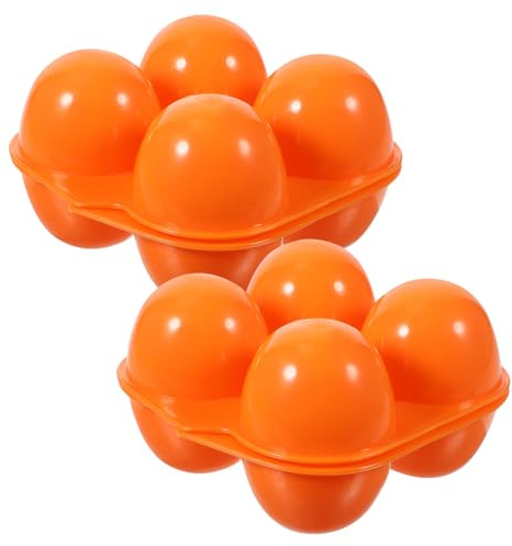 Operitacx 2 Pezzi Contenitore Uova Frigorifero in Plastica Riutilizzabile Organizer Multi Grid per Conservazione e Trasporto Portauova e Facile da Capacità Ampia