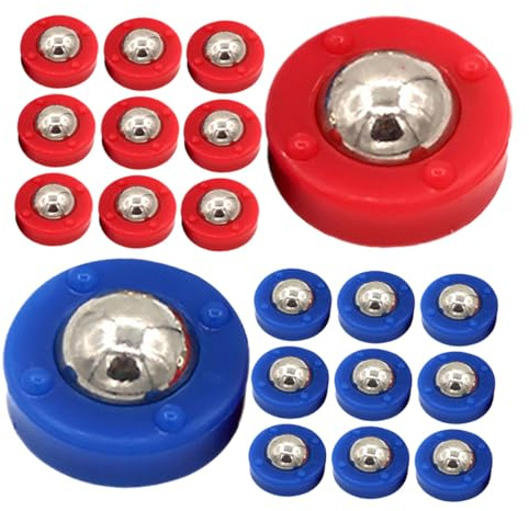 GALPADA 20 Piezas Accesorios para Mesa de Tejo Mini Juego con Bolas Rodantes Reemplazo para Shuffleboard y Curling Colores para Entretenimiento Casa y Clubes