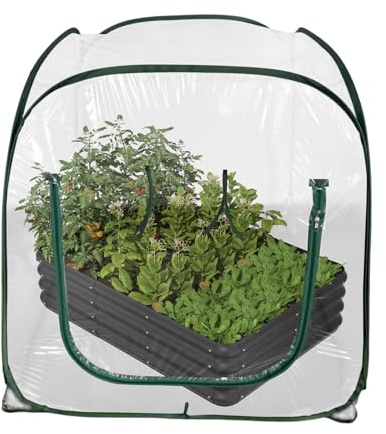 Mini serra per esterni, in PVC trasparente, pieghevole, piccola serra per esterni, per vasi da giardino, balcone, terrazza, protezione dal