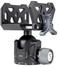 Gimbal Head, Soporte de aluminio for rifle con abrazadera for trípode y rótula(GD44)