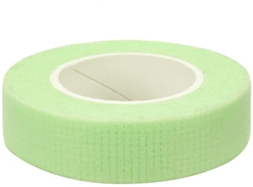 Cinta para Extensiones de Pestañas 9 Metros, No Tejido, Verde | 1 Rollo, Transpirable y Cómoda, Segura para Piel y Pestañas, Uso Profesional