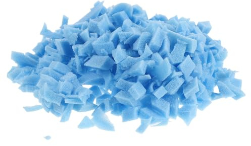FESTFENDS Shredded Memory Foam 2.2lbs/1kg Bean Bag Refill, Blue Foam Filling Material, Comfortable Beanbag Cushion Filler for Relaxation Or Extra Seating