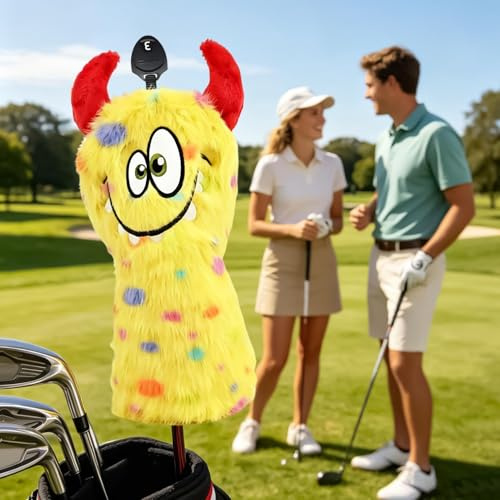 Coprimazza per mazze da golf, morbida e divertente, in legno da fairway, per uomini e donne, per attività all'aperto, casa, cortile, sport, ricreazione, auto, guida, gioco, allenamento, pratica