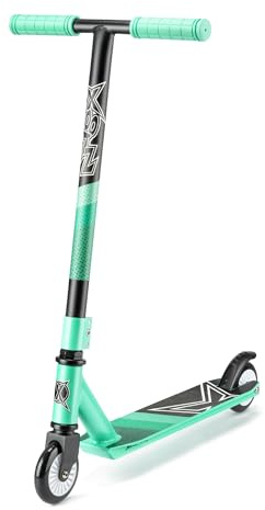 Xootz Shred Stunt Scooter for Kids & Teens, Freestyle Scooter with 360° Spin, ABEC-7 Bearings, Steel T-Bar Trick for Kids Aged 8-12