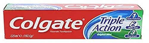 COLGATE Triple Action Original Mint Zahnpasta, 125 ml, Weiß