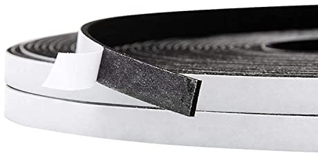 Dichtungsband Selbstklebende, Gummi Dichtungsband für Tren und Fenste, Anti-Kollision/Schalldichter/Wasserdichter/Staubdicht Dichtband Fenster(6mmx1.5mmx20m, Schwarz-Weißer Kleber)