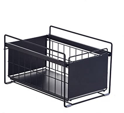 AMZWDMZ Unterspüle Regal Ablageregal ​Spülschrankregal ​Küchenregal Gewürzregal Schiebekorb Einbauschublade für Küchenschränke für Küche und Badzimmer