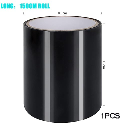 FaJoek Cinta Subacuática, Reparación de Fugas de PVC 10cm*1.5m, Cinta Impermeable Autoadhesiva, Cinta Adhesiva Resistente al Agua, Cinta Aislante, Cinta de Sellado, para Reparación (Negro)