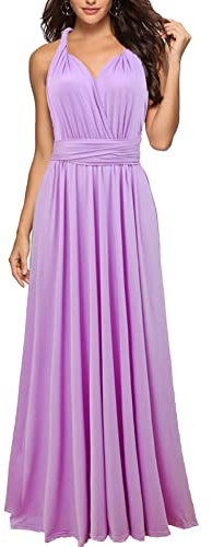 xxxiticat - Abito da sera lungo da donna, elegante abito da damigella d'onore, abito da cocktail, per le feste