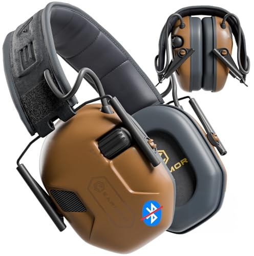 Earmor M300A Elektronischer Gehörschutz für Schießen, Jagd & Sport, Kapselgehörschutz, SNR 29dB, Lärmdämpfende Ohrenschützer, Dynamische Regelung