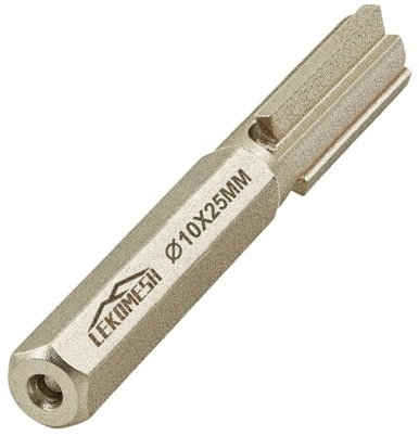 LEKOMESH Carbide Brick Mortar Cutter - 10mm (3/8 Inch) Masonry and Mortar Rake/Router for Mortar Masonry Brick Removal, Mortar Raking Bit with HEX Shank