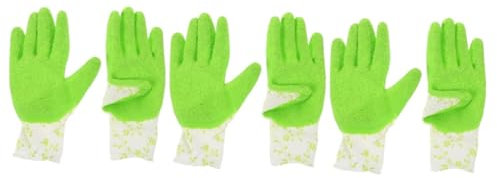 BESPORTBLE 3 Paare Gartenhandschuhe Handschuhe für draußen Bauhandschuhe Schweißhandschuhe latexhandschuhe wasserdichte handschuhe Stichfeste Handschuhe Arbeitshandschuhe groß Emulsion