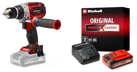 Einhell Professional Akku-Bohrschrauber TP-CD 18/60 Li BL Power X-Change (18 V, bürstenloser Motor, 13mm-Metallbohrfutter, 2-Gang-Getriebe, inkl. 4,0 Ah PLUS Akku und Ladegerät)
