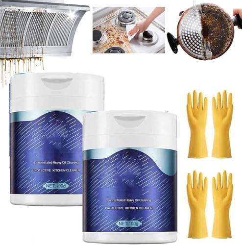M.O.F-CHEF Protective Kitchen Cleaner Powder,Heavy Kitchen Duty Degreaser,Mof-Chef Protective Kitchen Cleaner Powder,Heavy Oil Stain Powder Cleaner,Stubborn Stain&Grease Remover (2)