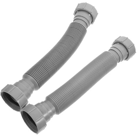 Hemobllo Lot de 2 Tuyaux de Vidange Extensibles Et Flexibles pour Évier Cassé 2 Pièces